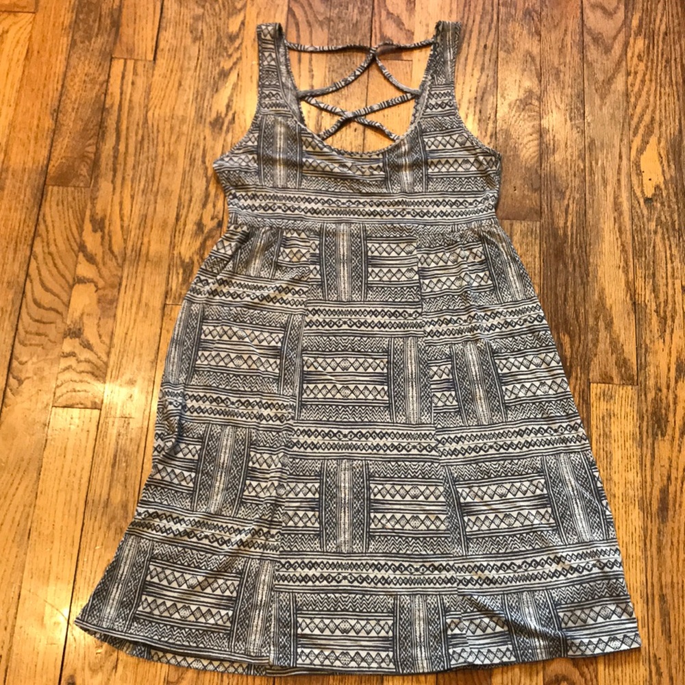American Eagle cotton dress with cross cross back